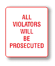 Todos Violaters serão processados