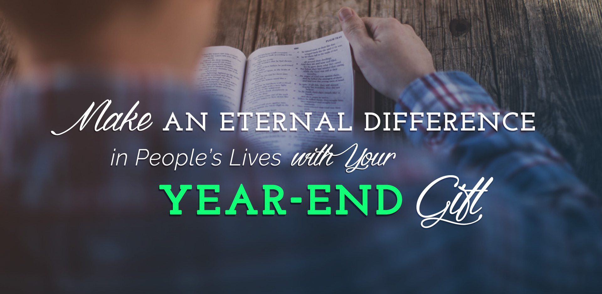 Your Year-End Gift Makes a Difference