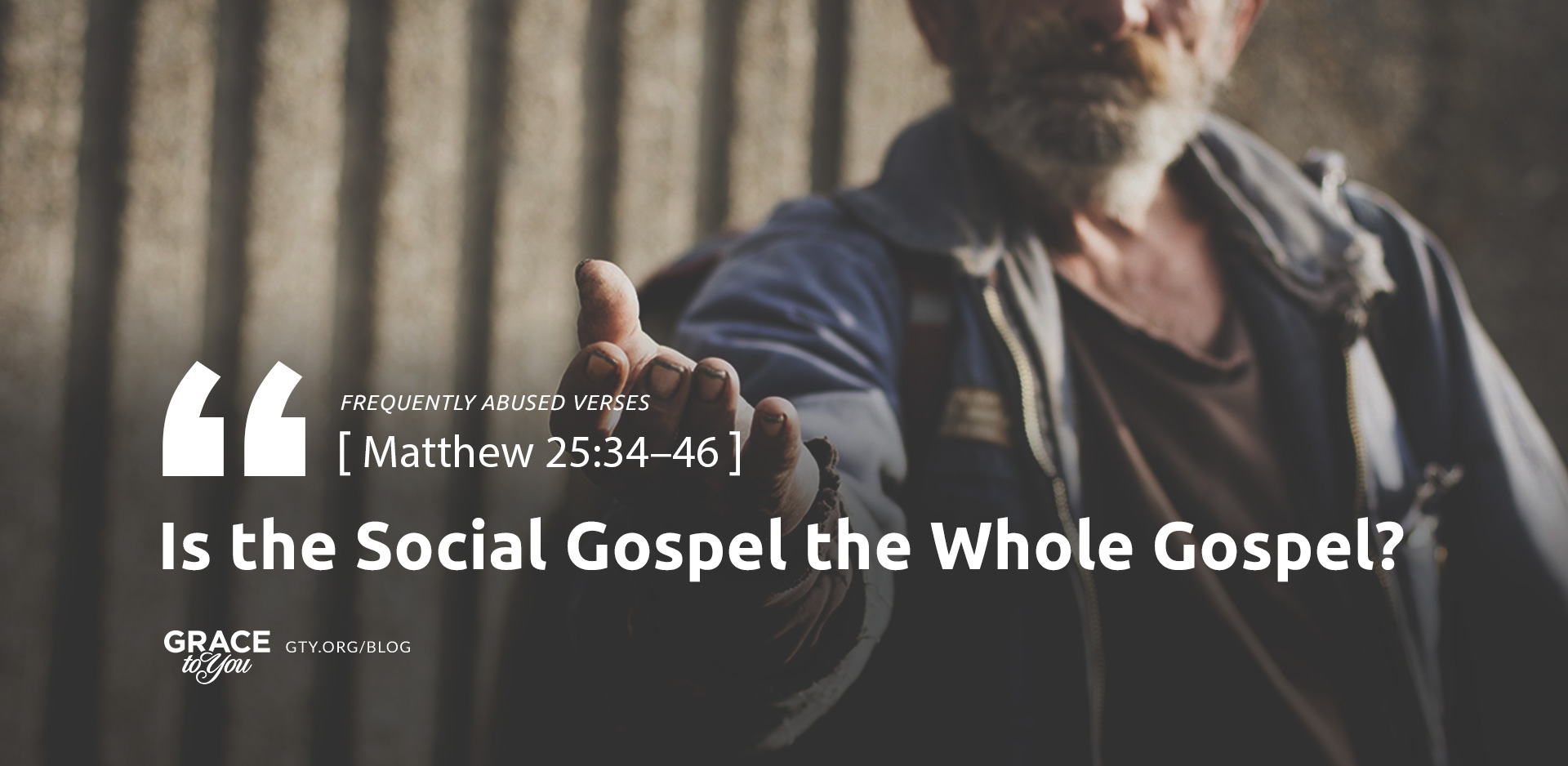 Is the Social Gospel the Whole Gospel?