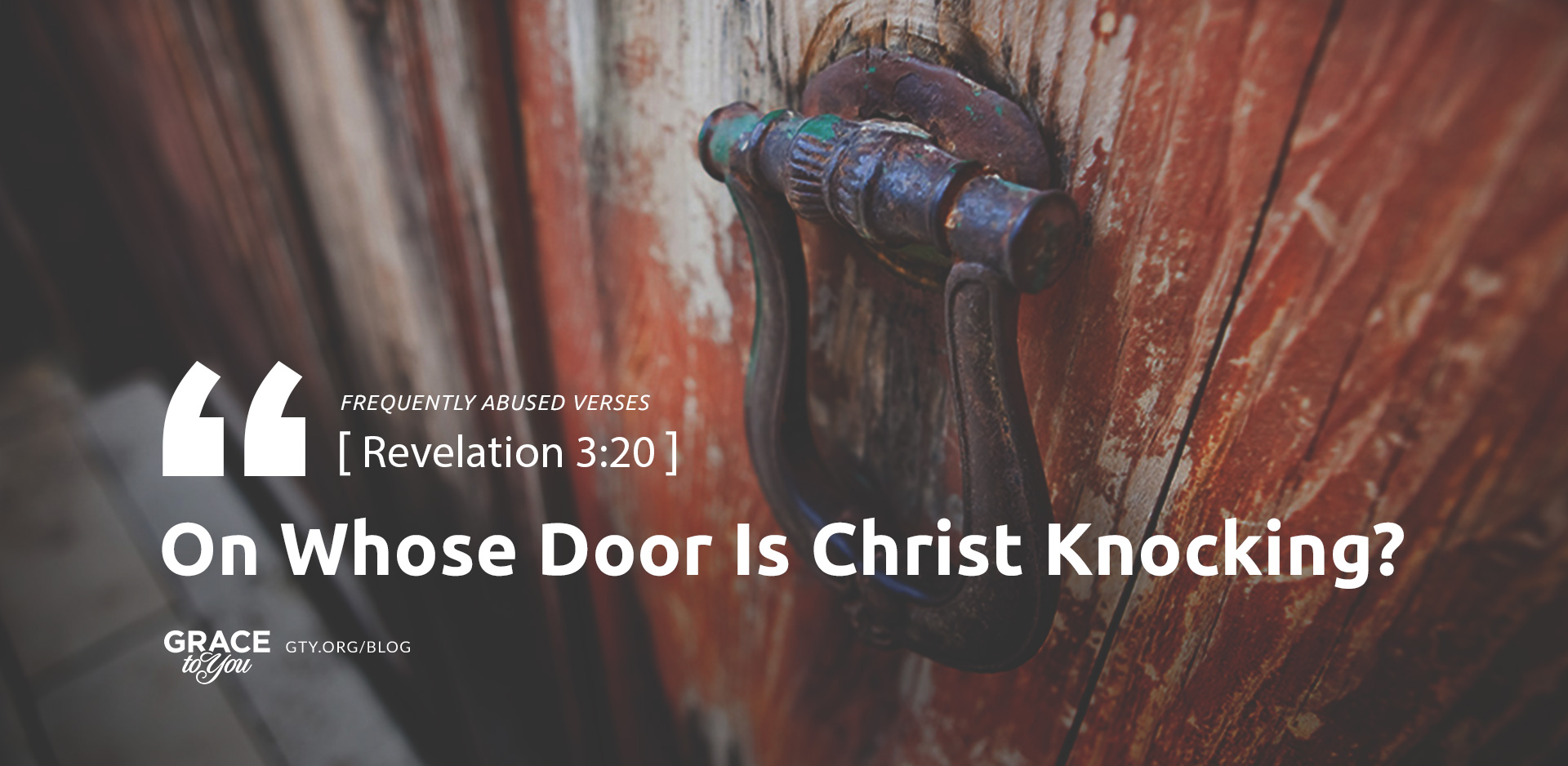 On Whose Door Is Christ Knocking?